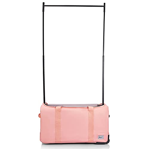 BRUUN Duffel Bag Dance Bag with Garment Rack Pink Dream Rolling Travel Bag with...