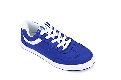 Blue and White West Coast Swing Shoes