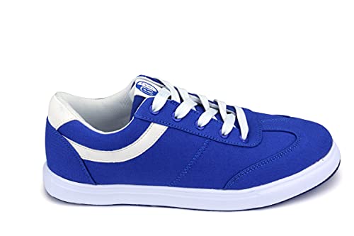 Blue and White West Coast Swing Shoes