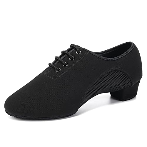 SWDZM Men&Women Ballroom Dance Shoes Lace-up Closed Toe Latin Modern Performance...