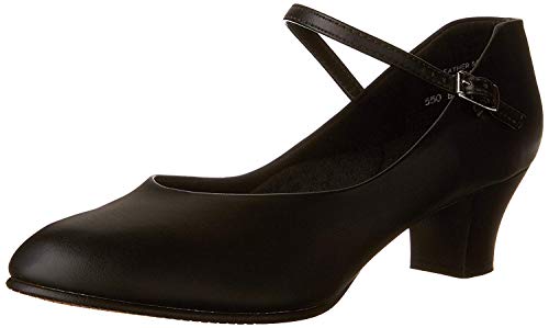 Capezio Women's Jr. Footlight Character Shoe,Black,8 M US