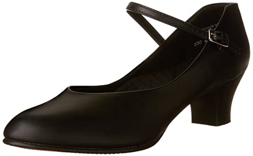 Capezio Women's Jr. Footlight Character Shoe,Black,8 M US