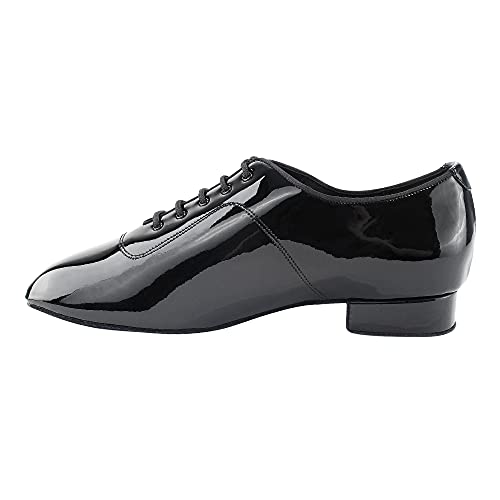 Very Fine Men's Salsa, Latin, Tango, Ballroom, Waltz Dance Shoe, High Gloss Black,...