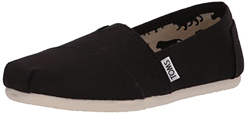 TOMS Classic Alpargata Instapschoen Zwart Canvas Voor Dames 7.5 M