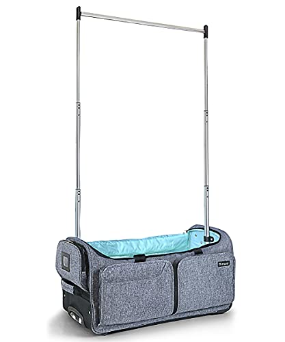 Mavii Garment Rack Duffel-Wheeled 28 Polegadas Bolsa Dobrável, Rack de Trajes de Viagem...