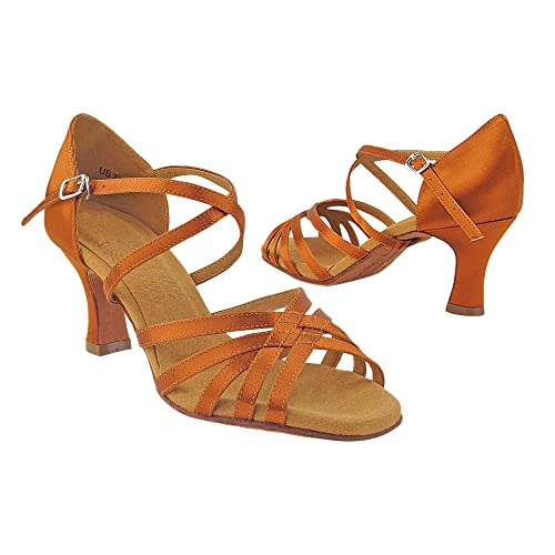 Very Fine Women's Elektra Latin Salsa Tango Ballroom Waltz Dance Shoe, Copper Tan, 5