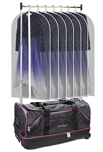 Dance Bag With Garment Rack,28' Dance Costumes Rolling Garment Bags For...