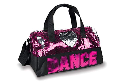 Danz N Motion Sequin Dance Heart Sac de sport (Fuchsia à Argent)