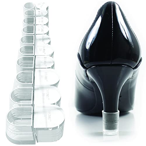 Heel Hunks 10 Tamanhos Pack Transparente - Pontas de substituição do protetor da tampa do calcanhar para salto alto...