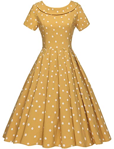 GownTown Women's 1950s Polka Dot Vintage Dresses Audrey Hepburn Style Party Dresses...