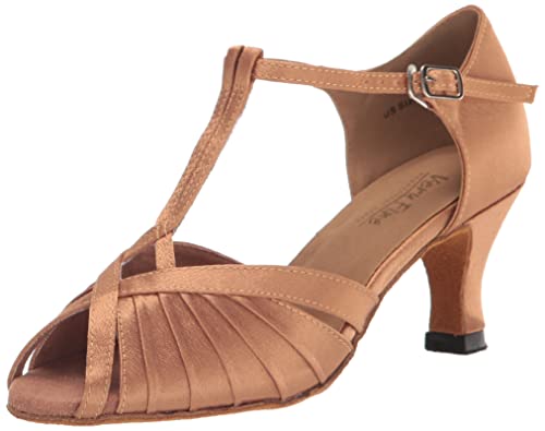 Very Fine Women's Gabriella Ballroom Salsa Latin Tango Waltz Swing Dance Shoe, Brown...