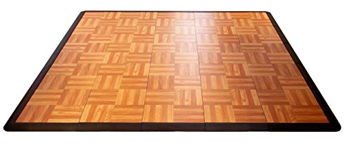 Big Floors 5X5OAKFLOOR In elkaar grijpende lichtgewicht kunststof modulaire dansvloerkit (5' x...