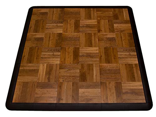 Big Floors 3X3DKOAKFLOOR Kit de pista de dança modular de plástico leve intertravado (3'...