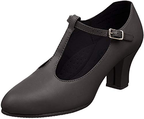 Capezio T-Strap Character Chaussure pour femme, Noir, 7.5 W US