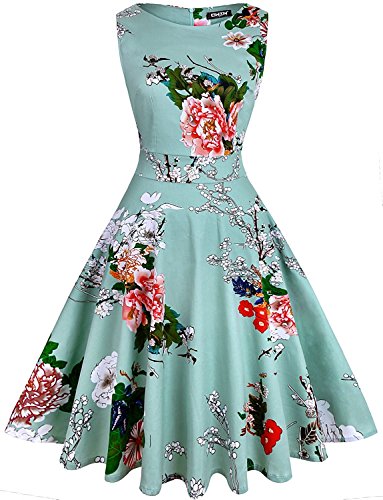Owin Women's Vintage 1950's Floral Spring Garden Rockabilly Swing Prom Party Cocktail...