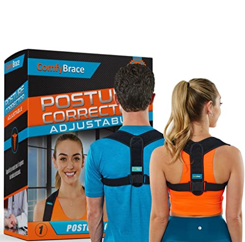 ComfyBrace Posture Corrector-Back Brace for Men and Women- Fully Adjustable...