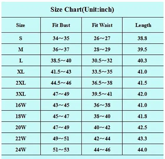 GRACE KARIN size chart