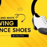 Black and white swing dance shoes for women