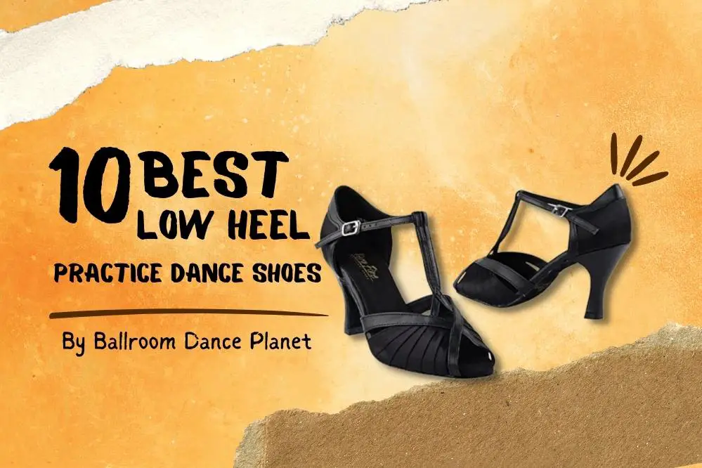 zapatos de baile de práctica de salón de baile de tacón bajo